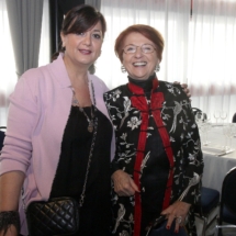 con Giustina Destro, raccolta fondi per il VIMM, 2014